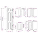 14 Piece Kitchen Cabinet Set Lucca Concrete Grey Engineered Wood - Bargainia.com - 