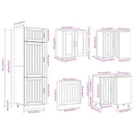 14 Piece Kitchen Cabinet Set Lucca Sonoma Oak Engineered Wood - Bargainia.com - 