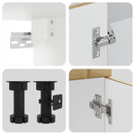 14 Piece Kitchen Cabinet Set Lucca Sonoma Oak Engineered Wood - Bargainia.com - 