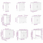 14 Piece Kitchen Cabinet Set Lucca Sonoma Oak Engineered Wood - Bargainia.com - 