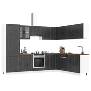 14 Piece Kitchen Cabinet Set Porto Black Engineered Wood - Bargainia.com - 8721158506009 - 3314992