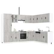 14 Piece Kitchen Cabinet Set Porto Grey Sonoma Engineered Wood - Bargainia.com - 8721158506054 - 3314997