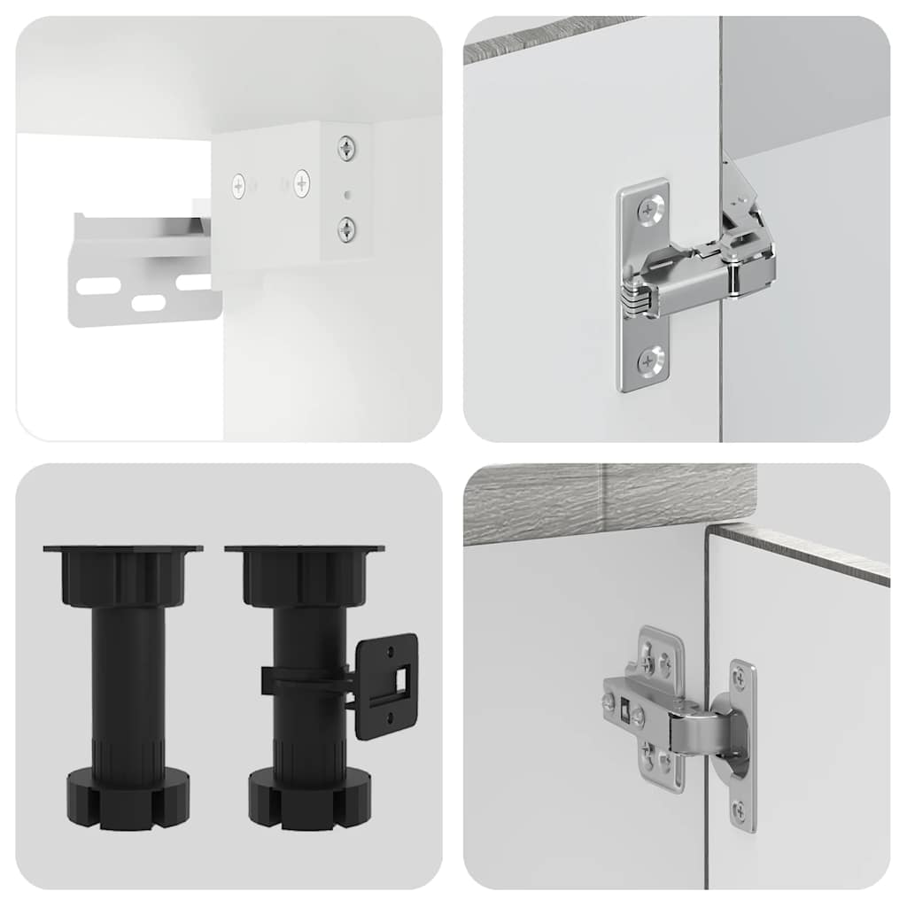 14 Piece Kitchen Cabinet Set Porto Grey Sonoma Engineered Wood - Bargainia.com - 8721158506054 - 3314997