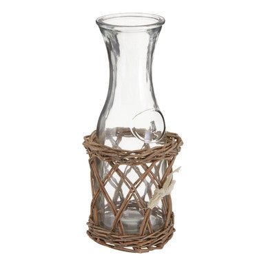 Country Cottage Carafe with Willow Basket