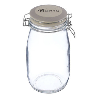 Diego Biscuit Glass Storage Jar 1500ml