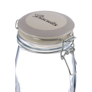 Diego Biscuit Glass Storage Jar 1500ml