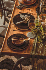 Set Of Four Brass Finish Napkin Rings