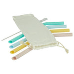 Mimo Set Of 4 Silicone Straws