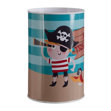 Pirate Round Money Tin
