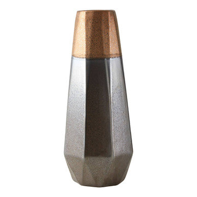 Jet Large Metallic Vase