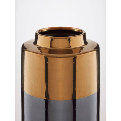 Stellar Dual Tone Small Metallic Finish Vase