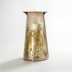 Gaia Antique Metallic Finish Glass Vase