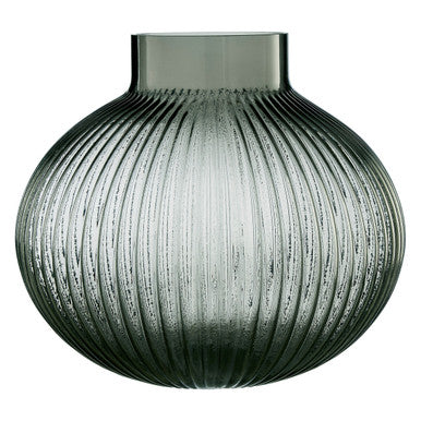 Nullah Large Smoked Grey Glass Vase