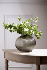 Nullah Large Smoked Grey Glass Vase