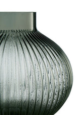 Nullah Large Smoked Grey Glass Vase