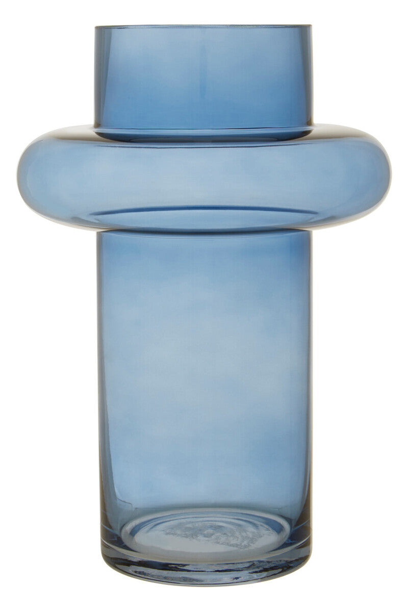 Cabrina Large Blue Glass Vase