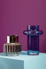 Cabrina Large Blue Glass Vase