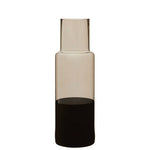Cova Smoked Glass Bottle Vase