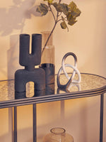 Cova Smoked Glass Bottle Vase