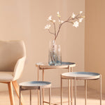 Brock Large Blue Ombre Glass Vase