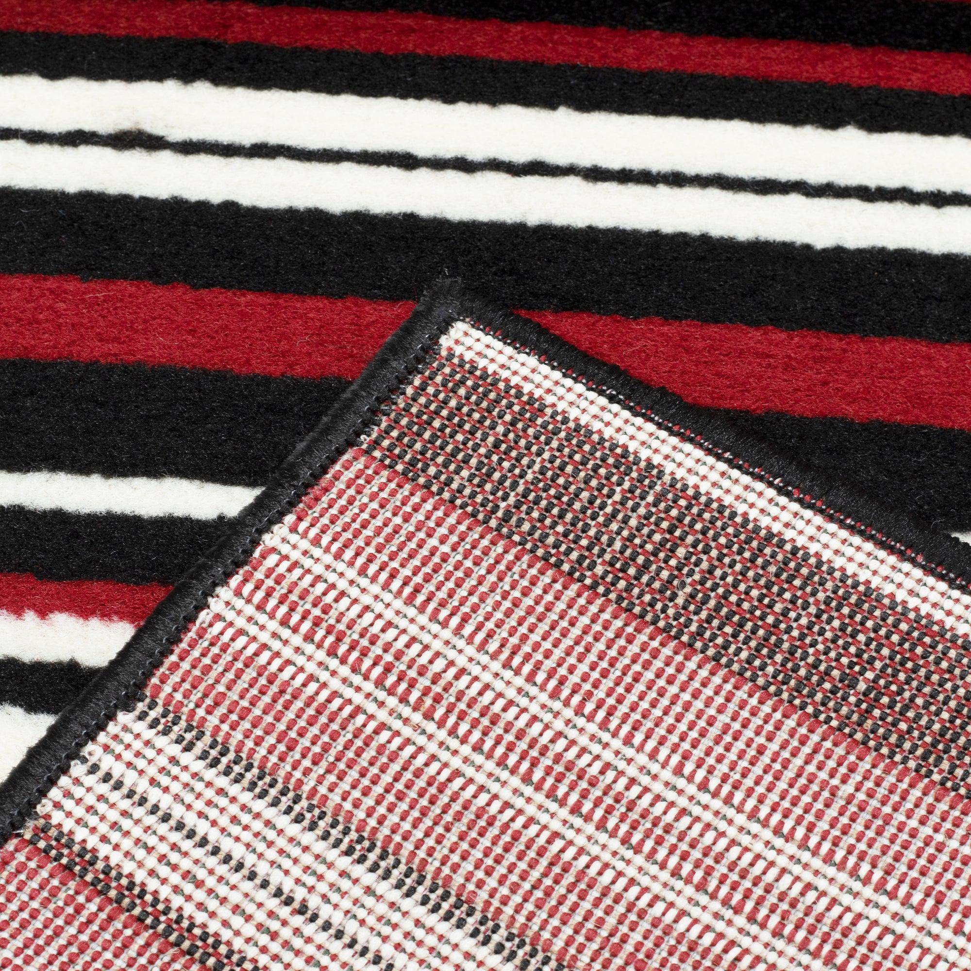 Red Lines Hard Wearing Runner Mat - Texas Stair Runner Rug Masters
