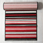 Red Lines Hard Wearing Runner Mat - Texas Stair Runner Rug Masters