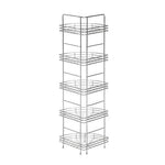 Dara 5 Tier Chrome Corner Storage Rack
