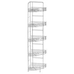 Dara 5 Tier Chrome Corner Storage Rack
