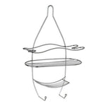 Dara 3 Tier Chrome Shower Caddy With Hooks
