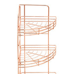 Dara 5 Tier Copper Finish Corner Storage Rack