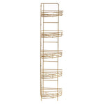 Dara 5 Tier Gold Finish Corner Storage Rack
