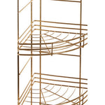 Dara 5 Tier Gold Finish Corner Storage Rack