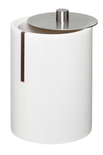 Linea White Cotton Bud Holder