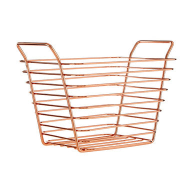 Shine Small Gold Finish Wire Basket