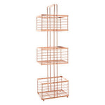 Linnea Rose Gold Rectangular Storage Caddy