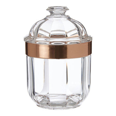 Guan Small Rose Gold Acrylic Storage Jar