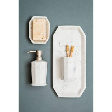 Riviera Marble Effect Vanity Tray