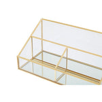 Beauty Glass Makeup Organiser With 3 Compartments