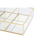 Beauty 3 Compartments Clear Glass Makeup Organiser