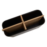 Canyon Black 4 Section Organiser