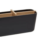 Canyon Black 4 Section Organiser