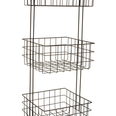 Kirby Three Tier Black Storage Caddy