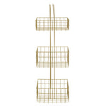 Kirby Three Tier Gold Finish Storage Caddy