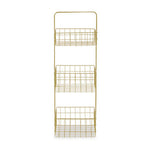Kirby Three Tier Gold Finish Storage Caddy