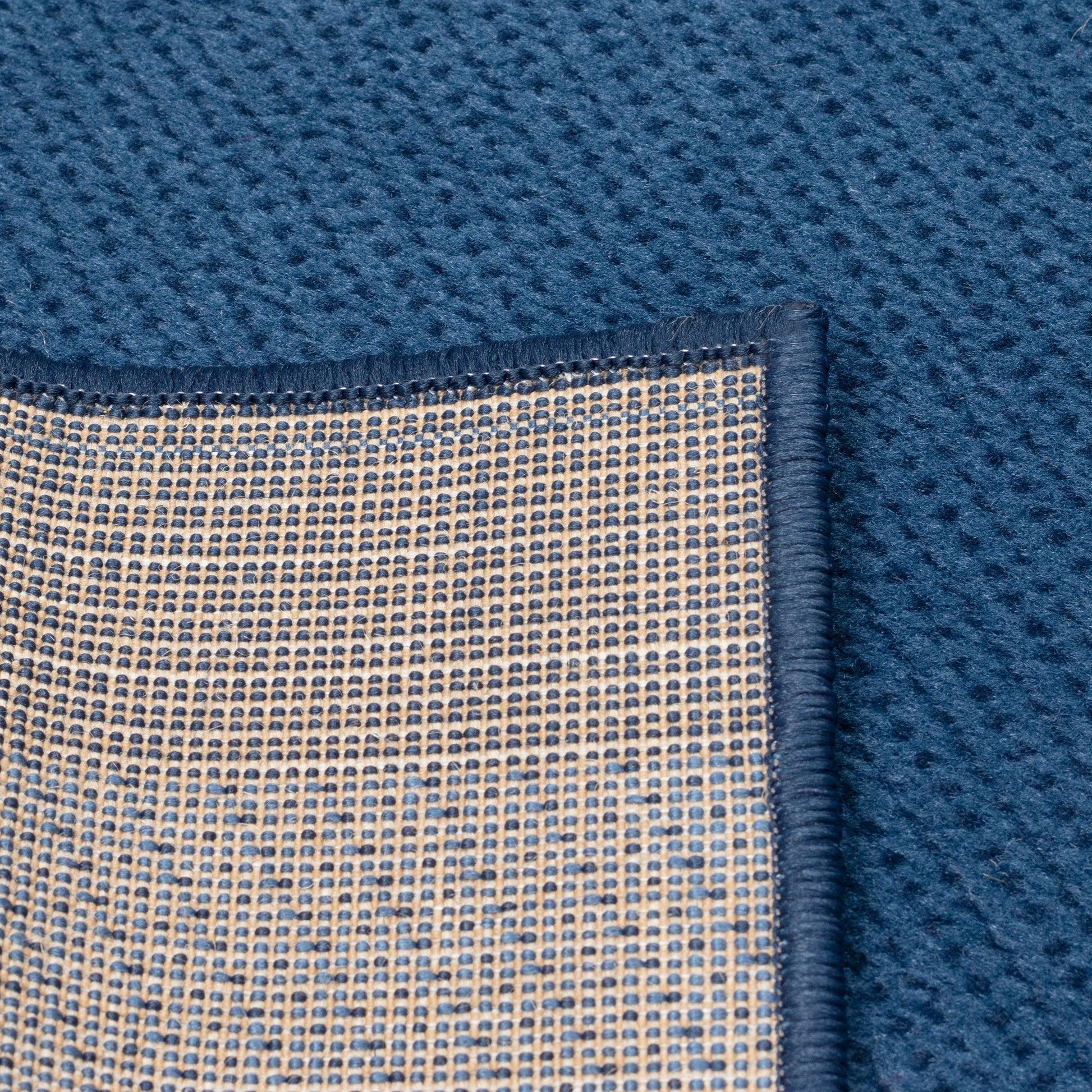 Stair Runner Hard Wearing Kitchen Mat - Texas Navy Border Stair Runner Rug Masters