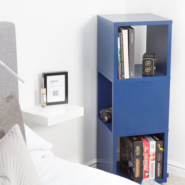 360° Rotating Storage Tower Cabinet - Blue