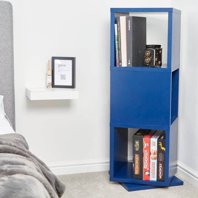 360° Rotating Storage Tower Cabinet - Blue