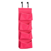 Verti Over Door Hot Pink 4 Tier Hanging Organiser