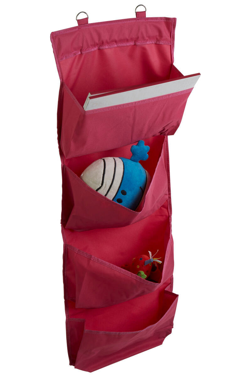 Verti Over Door Hot Pink 4 Tier Hanging Organiser