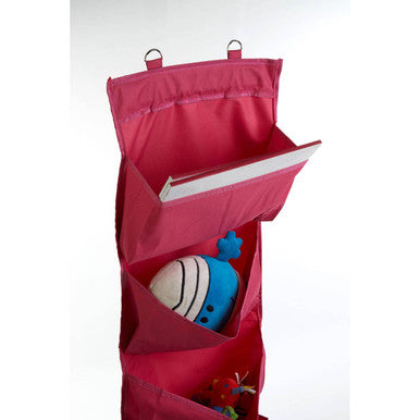 Verti Over Door Hot Pink 4 Tier Hanging Organiser